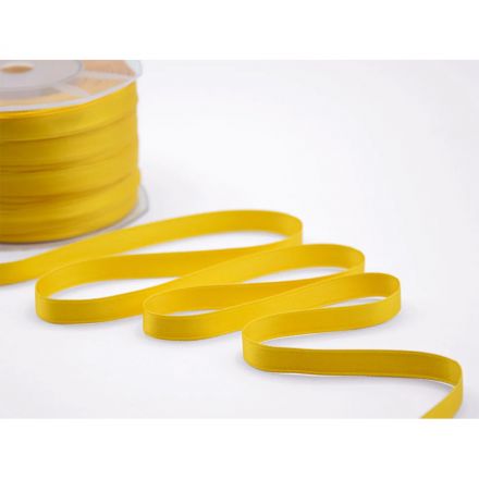 Dark yellow double satin ribbon 10 mm